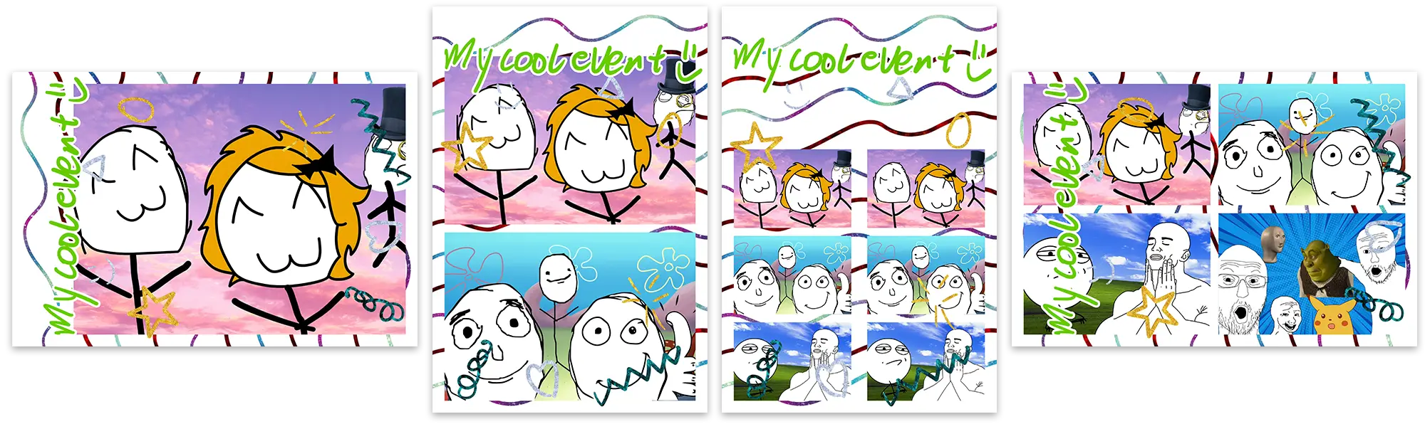 Collage layout options